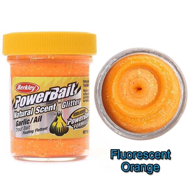 Berkley PowerBait Natural Scent Glitter Garlic Alabalık Hamuru