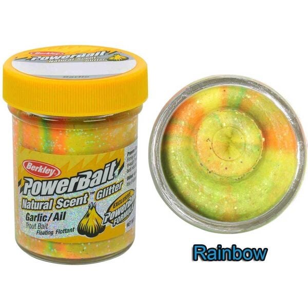 Berkley PowerBait Natural Scent Glitter Garlic Alabalık Hamuru