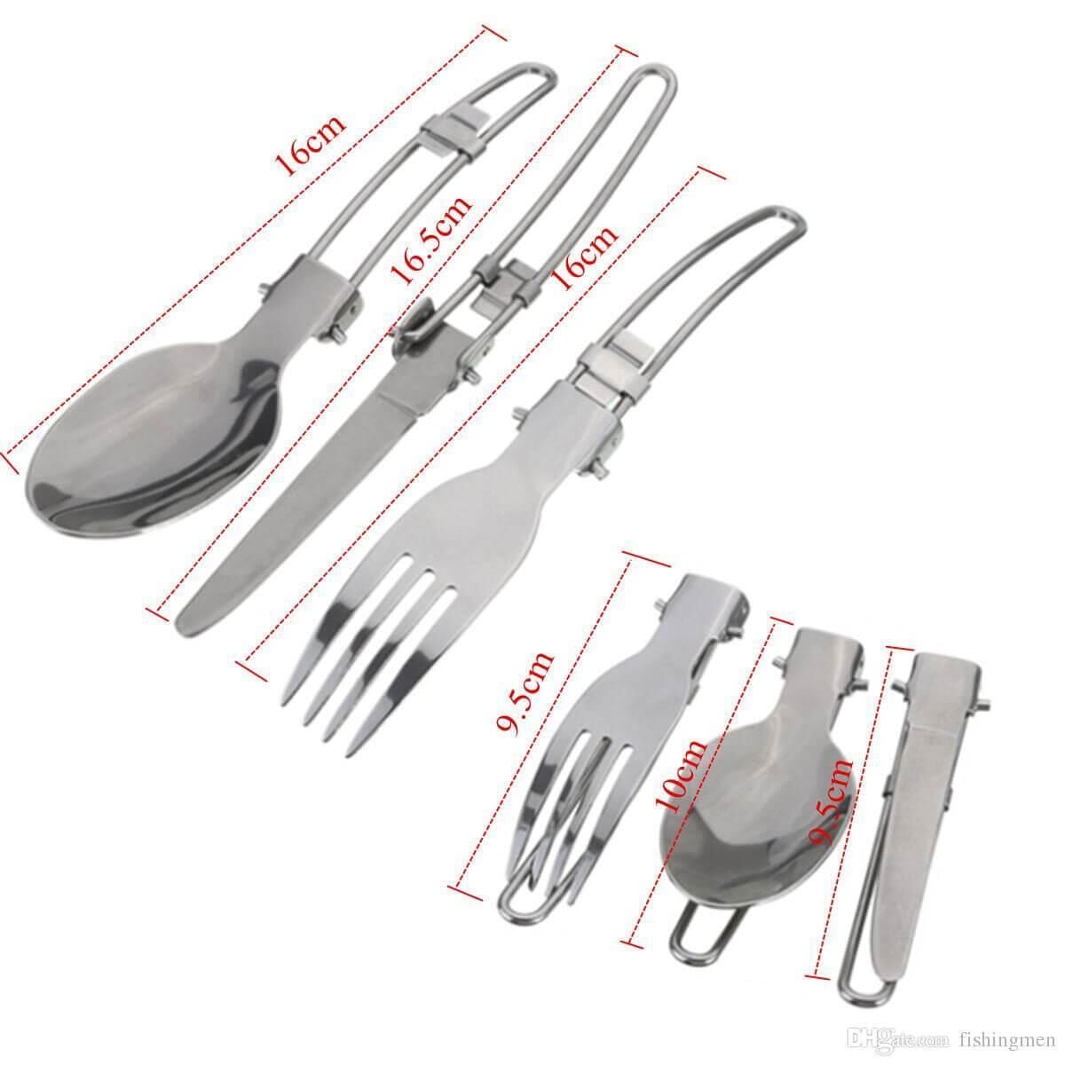 Nurgaz Katlanır Kaşık Bıçak Çatal Set