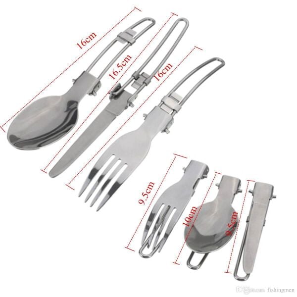 Nurgaz Katlanır Kaşık Bıçak Çatal Set
