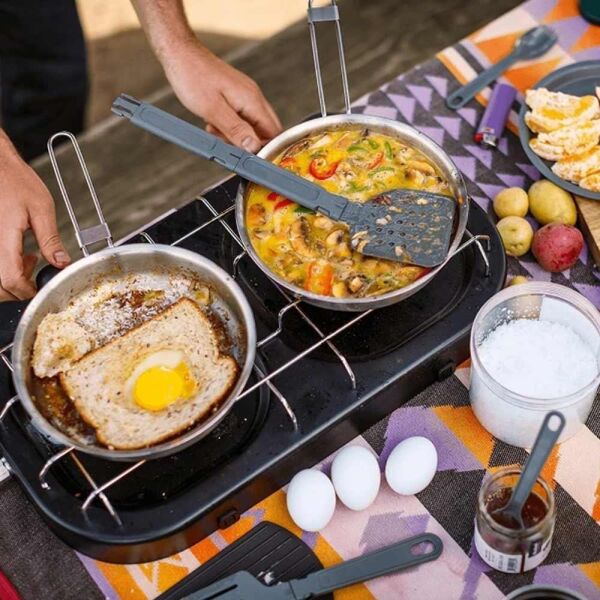 Stanley Adventure Çelik Kamp Pişirme Seti (19 Parça Set) 3,5 Lt Çelik