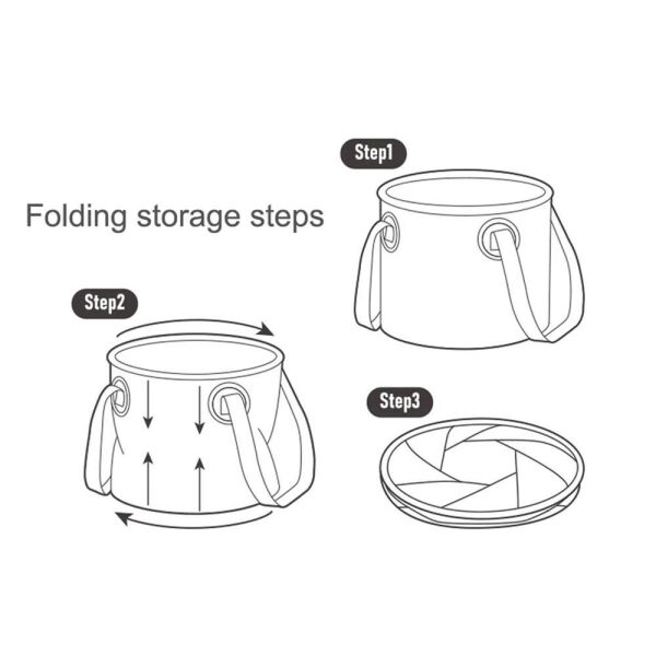 Naturehike Katlanabilir Su Geçirmez Yuvarlak Kamp Kovası