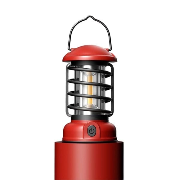 Madfox Vintage Glamping Kamp Lambası 300 Lümen RED