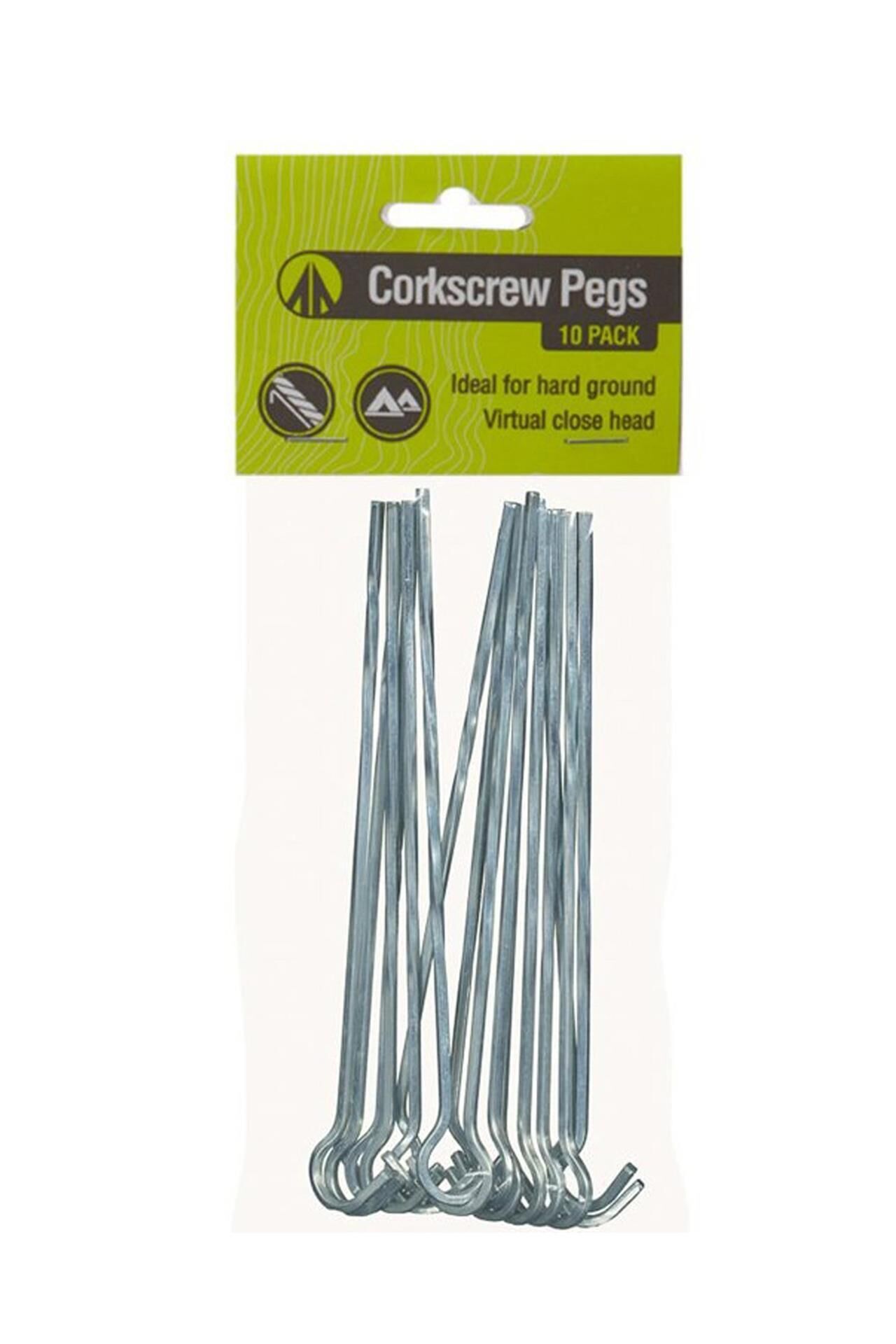 Summit Corkscrew Pegs 18cm Tirbuşon Çadır Kazığı 10\'lu Paket