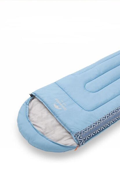 Naturehike L350 Zarf Tarzı Kapüşonlu Uyku Tulumu -15°C MAVİ - Left
