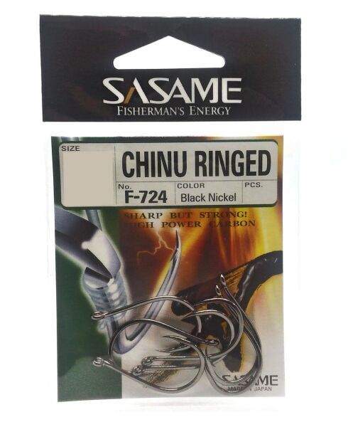 Sasame Chinu Ringed F 724 Black Nikel Olta İğnesi Black Nickel - NO:2/0