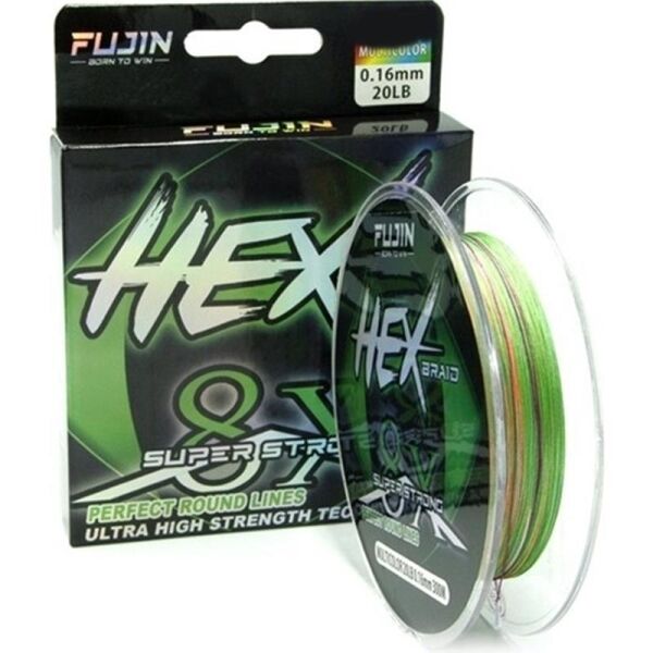 Fujin Hex Braid 8x Multi Color PE Örgü İp 150 mt MULTİCOLOR - 0,12 mm