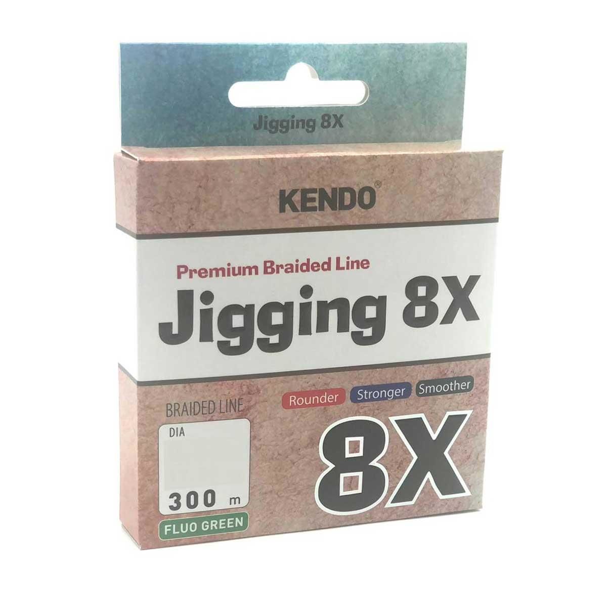 Kendo Jigging 8X Flash ( Fluo Green ) Örgü İp Olta Misinası 300mt Fluo Green - 0,18 MM
