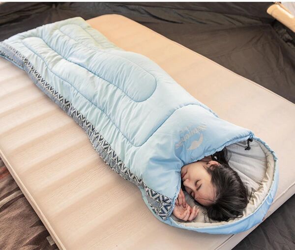 Naturehike L350 Zarf Tarzı Kapüşonlu Uyku Tulumu -15°C GRİ - Left