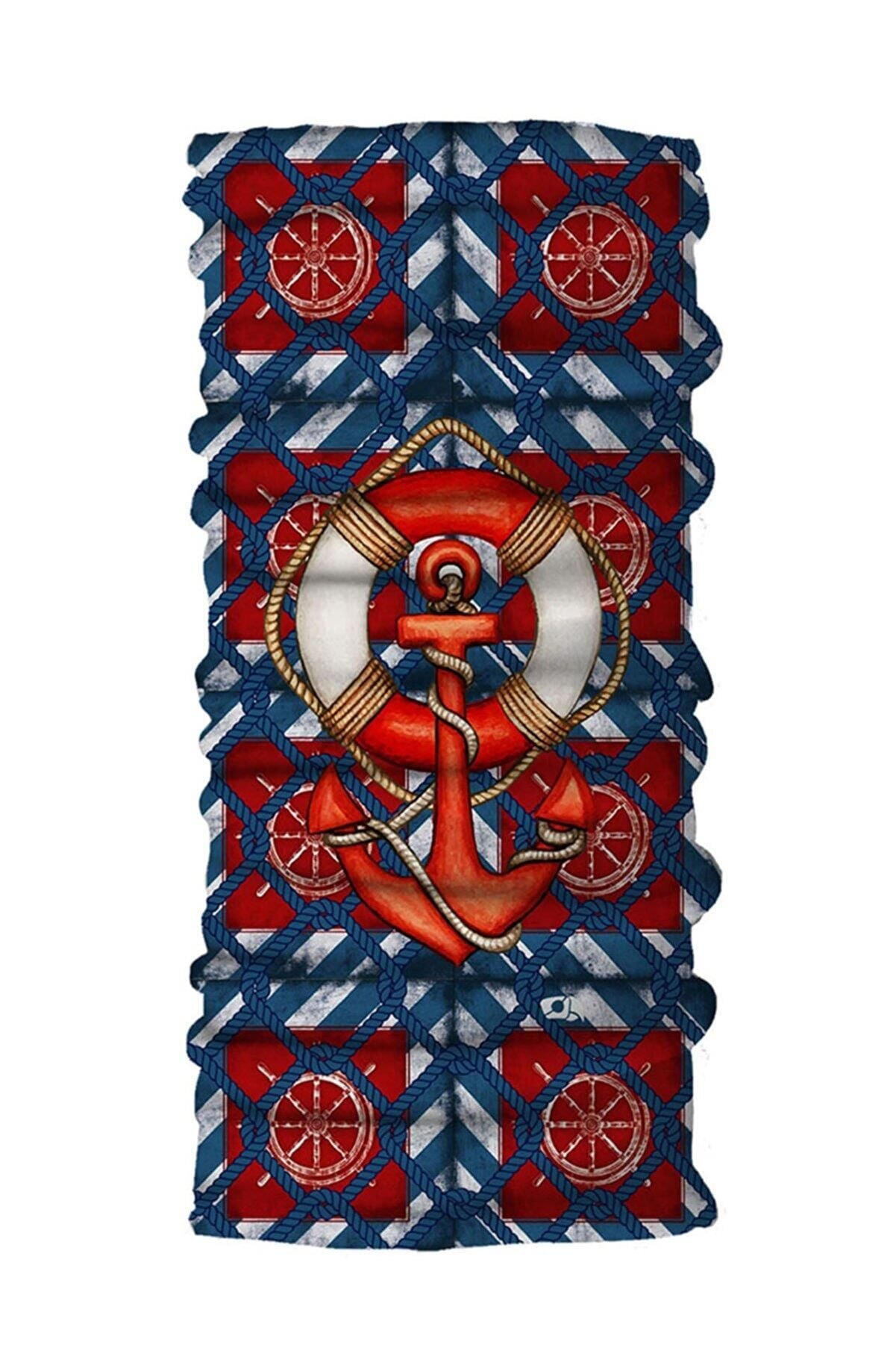 Pirate & Parrot Blue Anchor Bandana PA01-22005