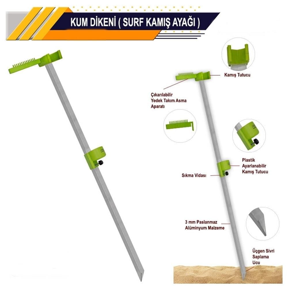 Anchor Ayarlanabilir Surf Kamış Ayağı | Kum Dikeni |