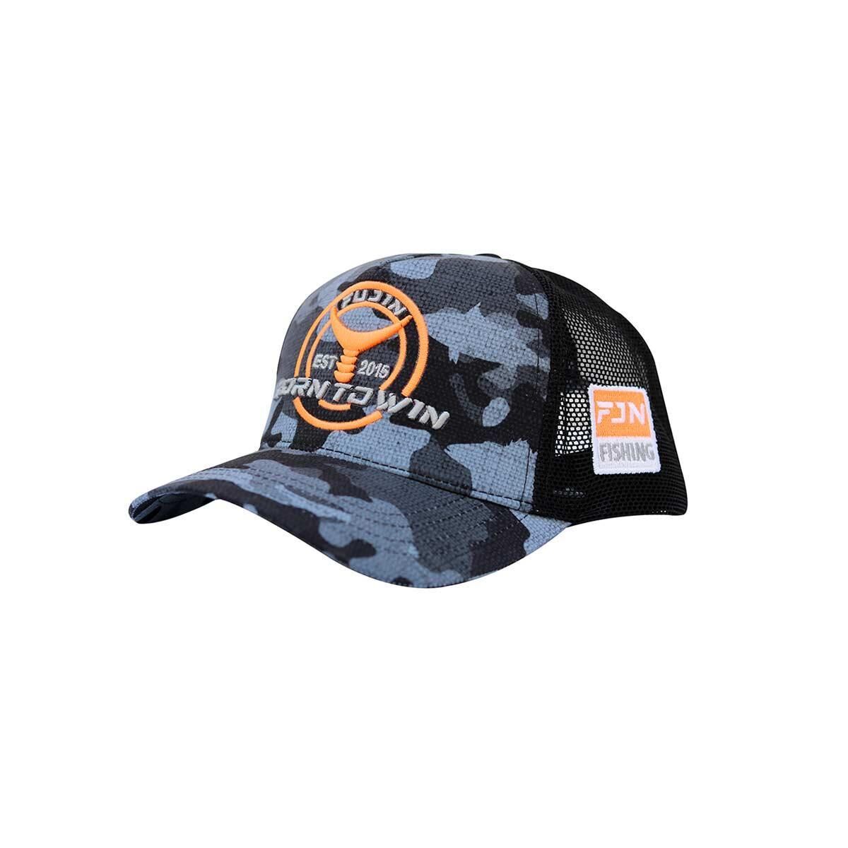 Fujin Black Camo Tuna Balıkçı Şapkası BLACK