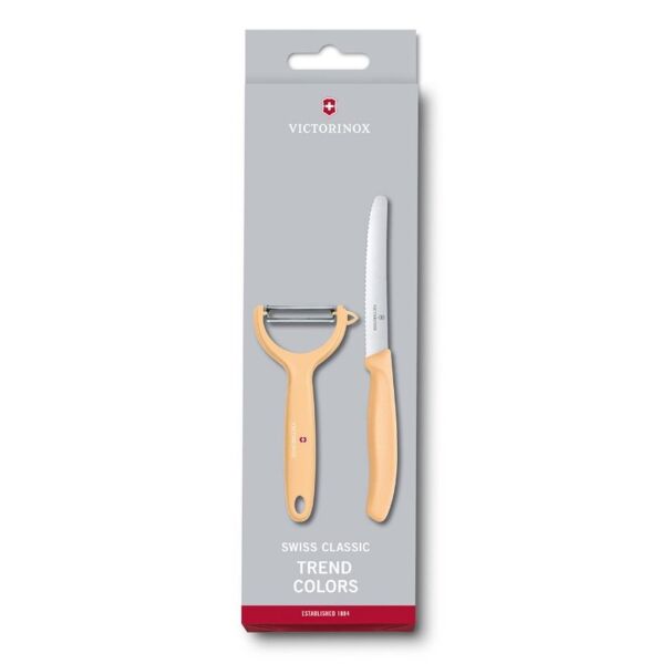 Victorinox 6.7116.23L Swiss Classic Trend Colors Soyacak ve Domates Bıçak Seti TURUNCU