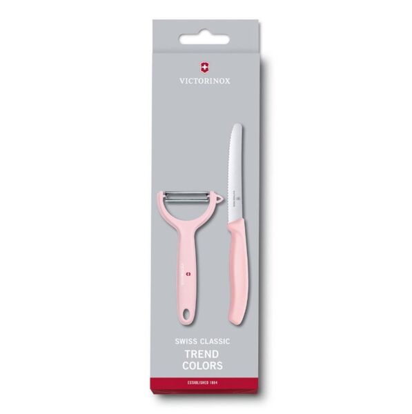 Victorinox 6.7116.23L Swiss Classic Trend Colors Soyacak ve Domates Bıçak Seti TURUNCU