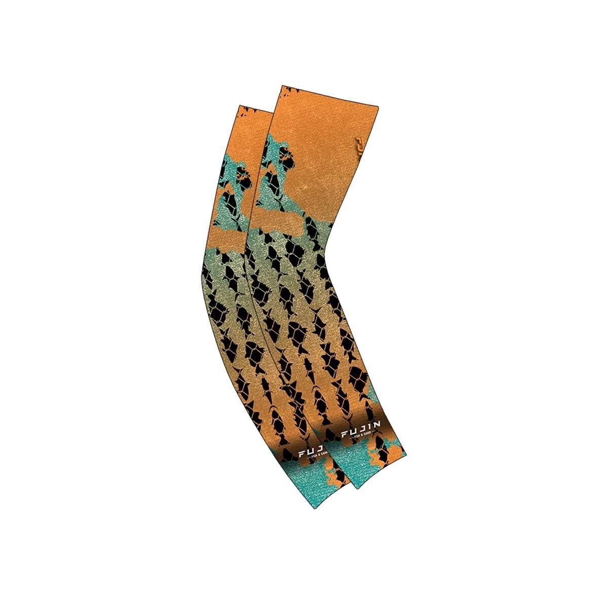 Fujin Arm Sleeve Aqua Orange Fish Kolluk Aqua Orange Fish
