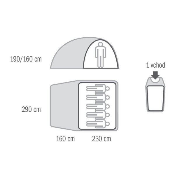 Husky Bigless 5 Kişilik Çadır