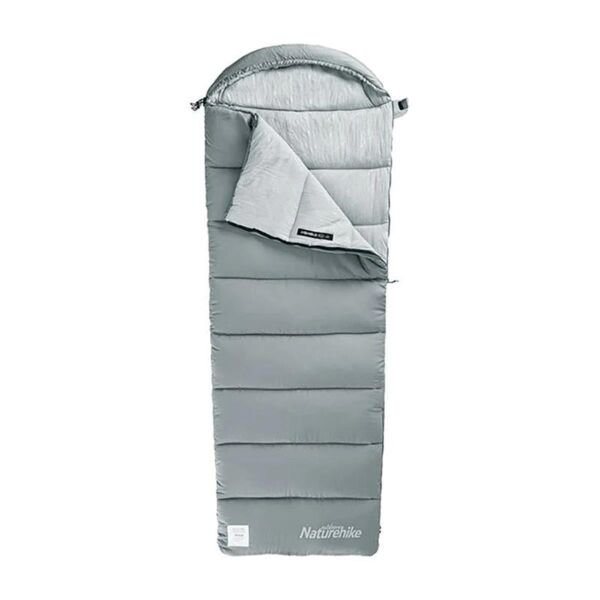 Naturehike M400 Pongee Pamuklu Uyku Tulumu -18°C GRİ - Right