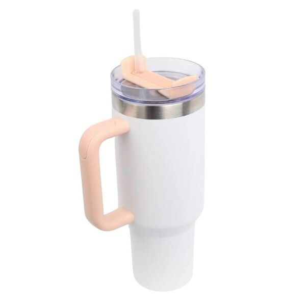 İgloo Stadler Thermo-Mug 1.2 Litre Pipetli Termos Bardak Beyaz/Somon