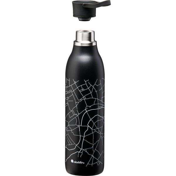 Aladdin CityLoop Thermavac eCycle Paslanmaz Çelik Su Şişesi 0.60 Lt SİYAH