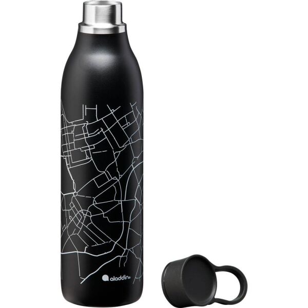 Aladdin CityLoop Thermavac eCycle Paslanmaz Çelik Su Şişesi 0.60 Lt SİYAH