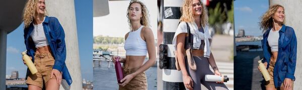 Aladdin CityLoop Thermavac eCycle Paslanmaz Çelik Su Şişesi 0.60 Lt SİYAH