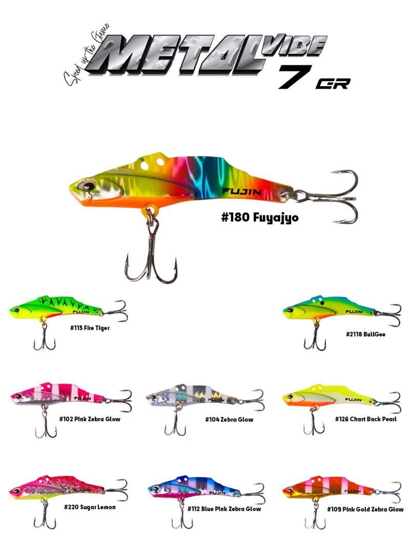 Fujin Metal Vibe 45mm 7gr Vibrasyon Jig Yem Pink/Gold Zebra Glow