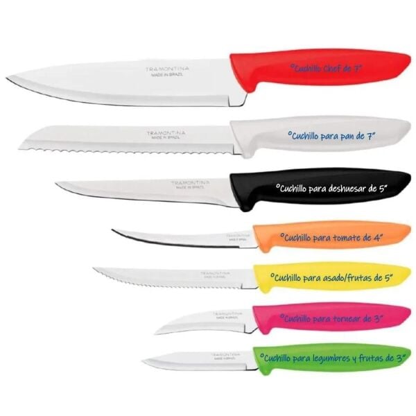 Tramontina 23498/966 Plenus 7li Bıçak Seti