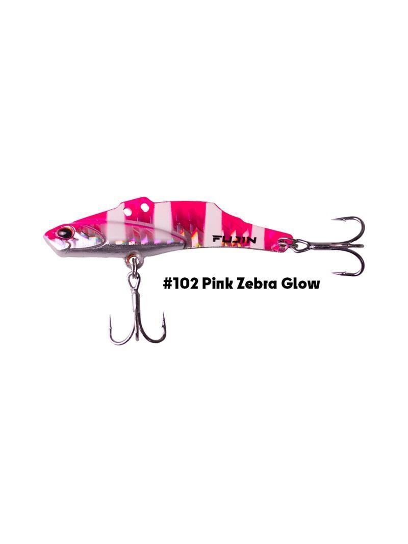 Fujin Metal Vibe 50mm 10gr Vibrasyon Jig Yem PİNK ZEBRA GLOW