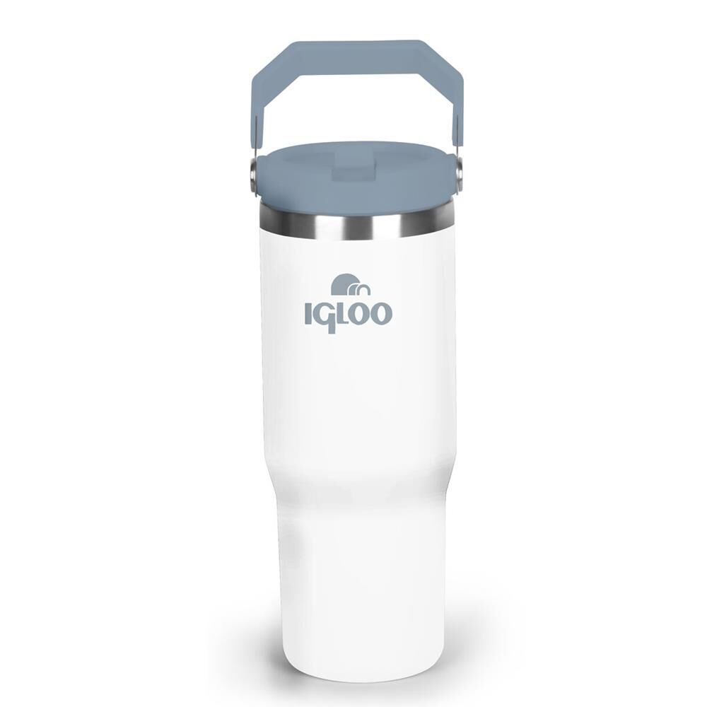İgloo Powder Termos 900 ML Pipetli Termos Bardak Beyaz/Gri