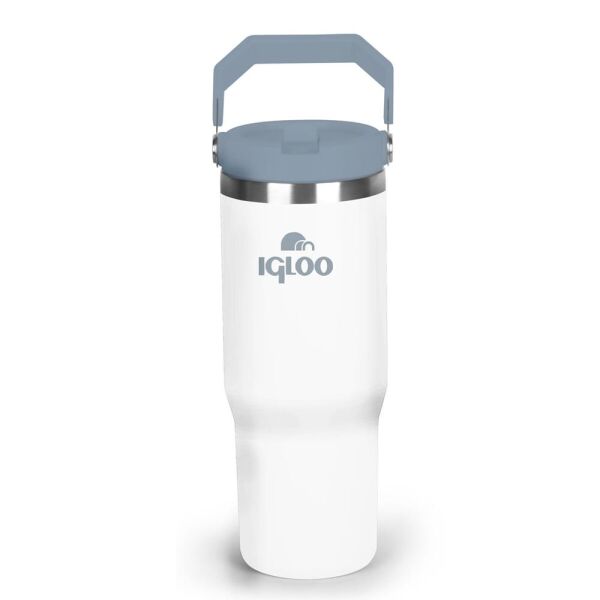 İgloo Powder Termos 900 ML Pipetli Termos Bardak Beyaz/Gri