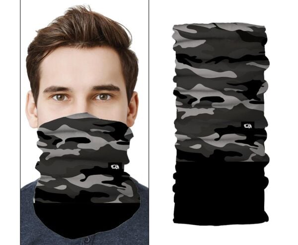Pirate & Parrot Black Camo Half Polar Bandana PA05-22081