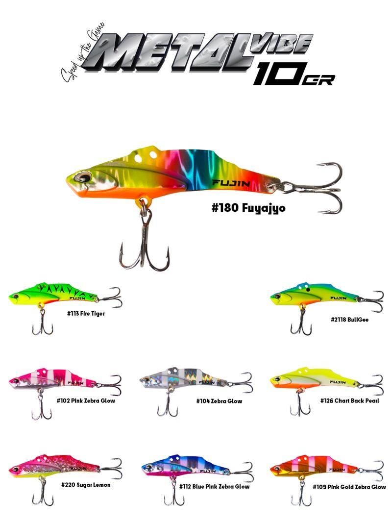 Fujin Metal Vibe 50mm 10gr Vibrasyon Jig Yem Blue/Pink Zebra Glow