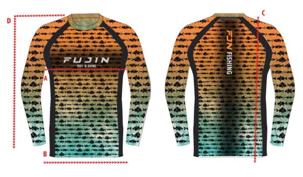 Fujin Performance T-Shirt Camo Orange Scale