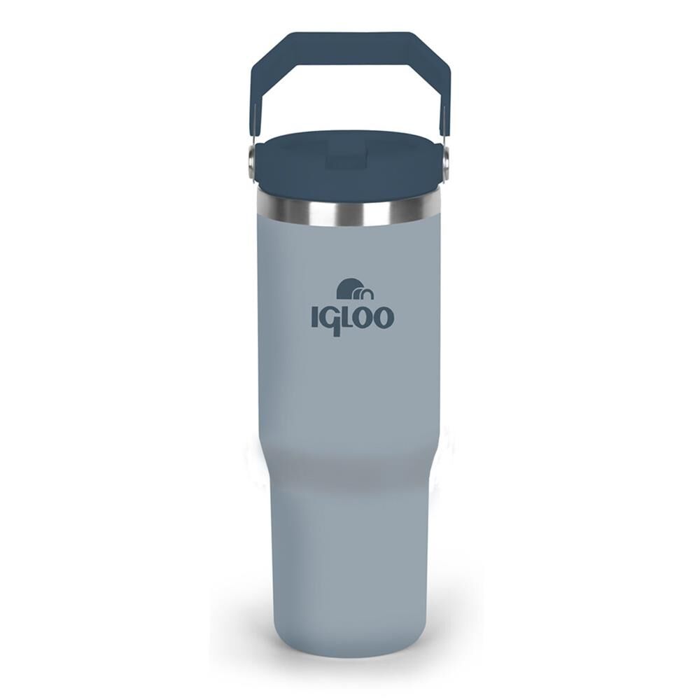 İgloo Powder Termos 900 ML Pipetli Termos Bardak Gri/Kyrak