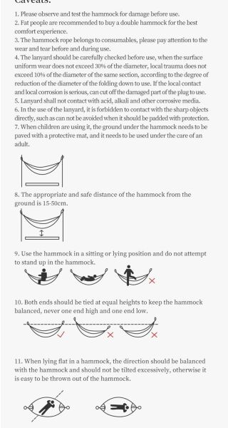 Naturehike Ultralight Swing Tek Kişilik Hamak |340T Pongee|