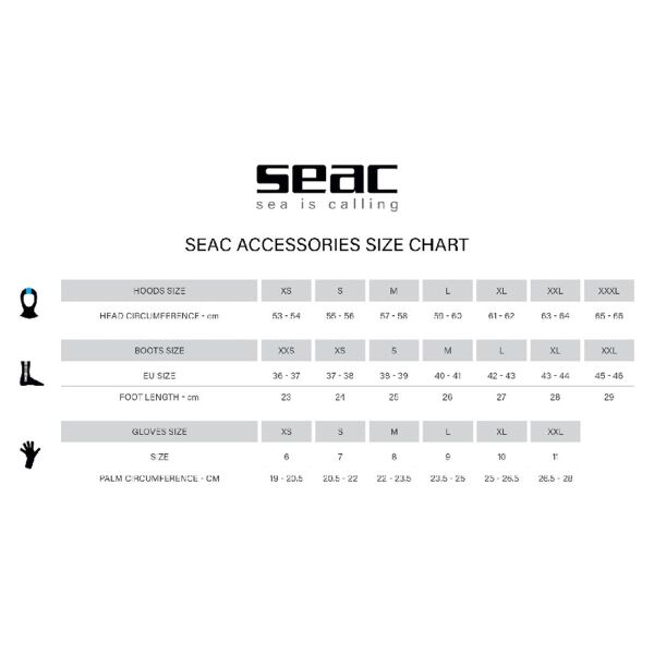 Seac Sub Standart Çorap 2.5 mm XXL