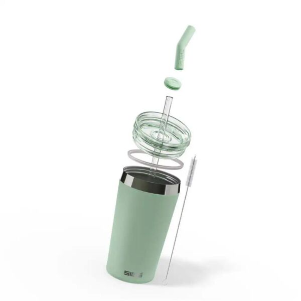 Sigg 6015 Helia 0,45 LT Çelik Termos Milky Green