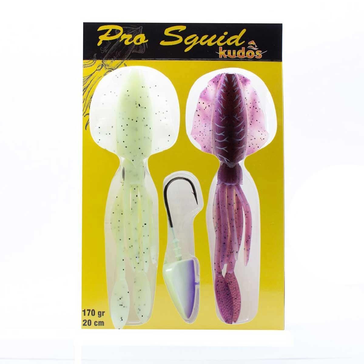 Kudos Pro Squid 20cm 170gr Lumo Zoka Kalamar Silikon Yem 32-36