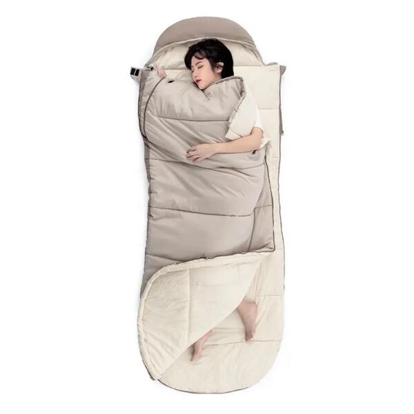 Naturehike Feeder B300 Cotton Uyku Tulumu -13°C Moss Green - Right