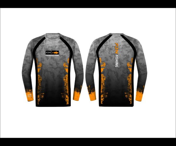 Fujin Performance T-Shirt Camo Orange Camo Orange - XL