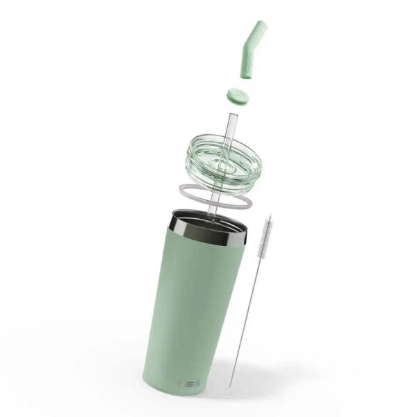 Sigg 6015 Helia 0,60 LT Çelik Termos Milky Green