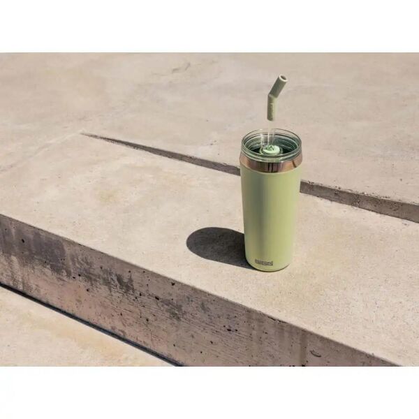 Sigg 6015 Helia 0,60 LT Çelik Termos Milky Green