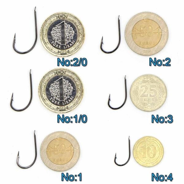 Marlin 505 Hollow Point Limerick Siyah Nikel Olta İğnesi SİYAH NİKEL - NO:1/0