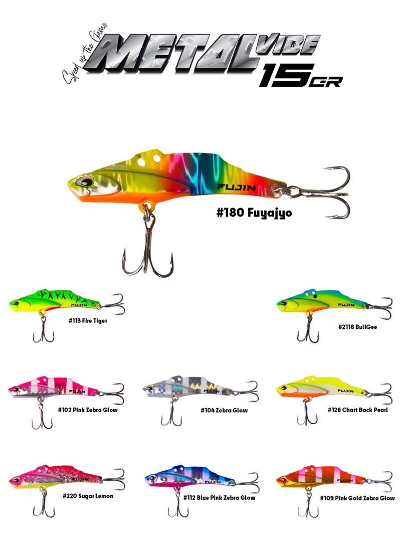 Fujin Metal Vibe 55mm 15gr Vibrasyon Jig Yem Pink/Gold Zebra Glow