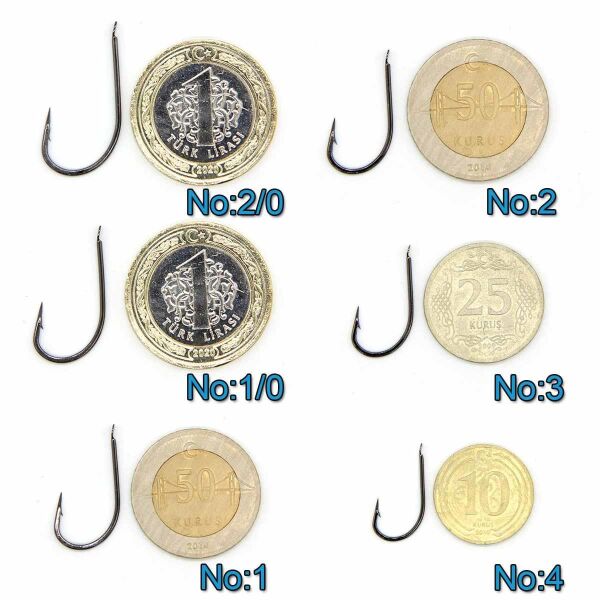 Marlin 505 Hollow Point Limerick Siyah Nikel Olta İğnesi SİYAH NİKEL - NO:2/0