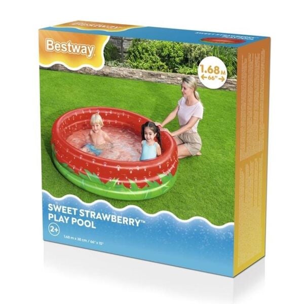 Bestway Sweet Strawberry Çocuk Şişme Oyun Havuzu (Çilek Desenli)
