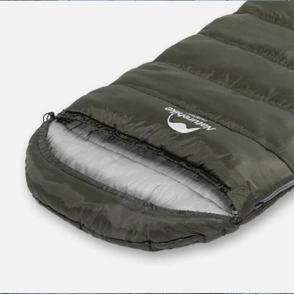 Naturehike U350S Zarf Tarzı Kapüşonlu Uyku Tulumu -17°C HAKİ - Right