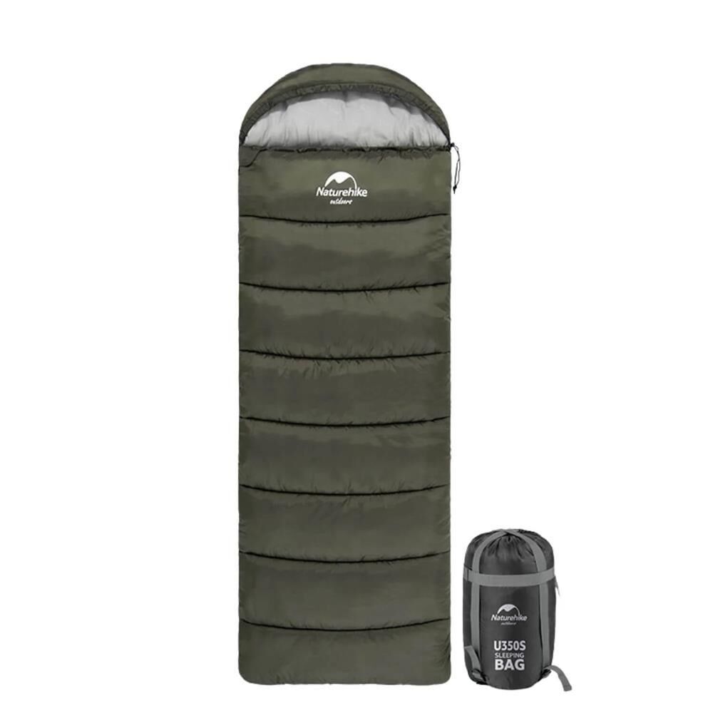 Naturehike U350S Zarf Tarzı Kapüşonlu Uyku Tulumu -17°C HAKİ - Right