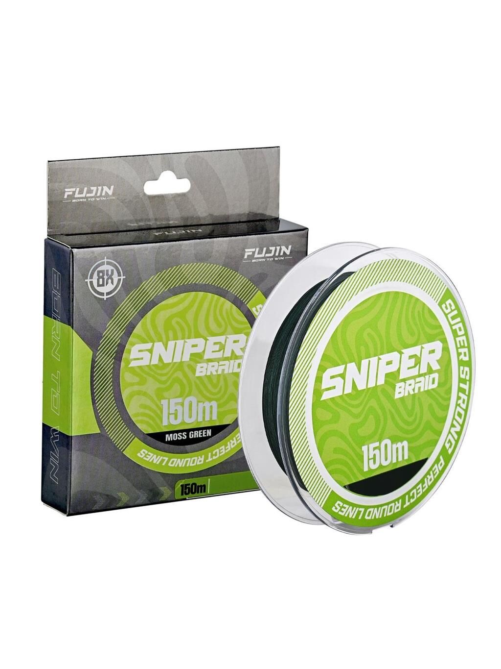 Fujin Sniper 8X 150Mt Moss Green İp Misina Moss Green - 0,16 mm