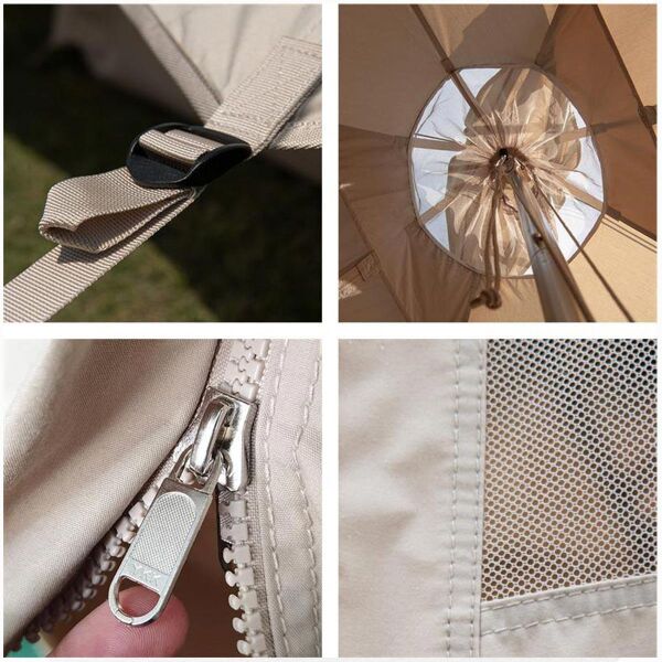 Naturehike Brighten 6.4 Lüks Piramit Pamuk Glamping Çadırı